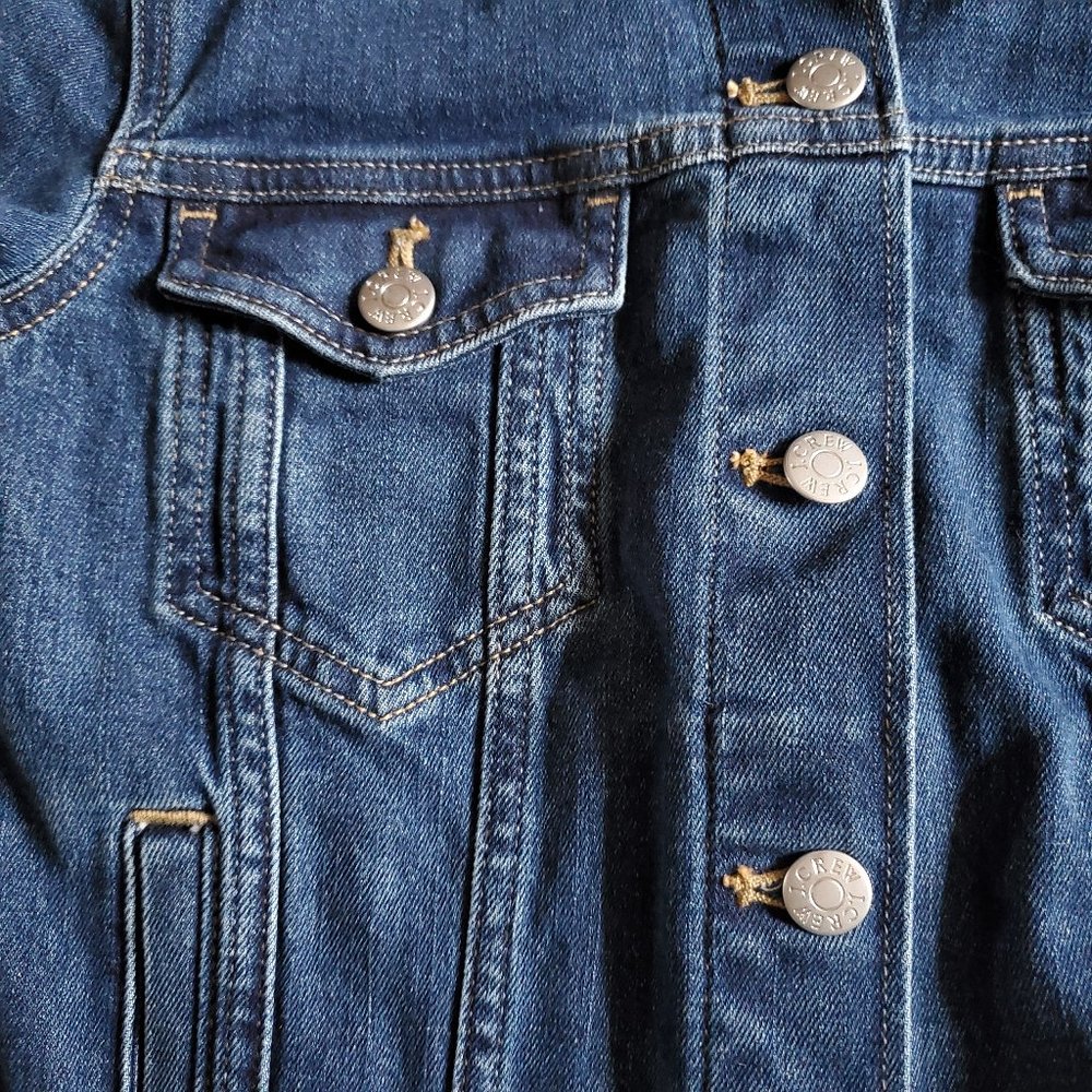 J. Crew Classic Denim Jacket in Ocean Size XXS EUC - Picture 7 of 16